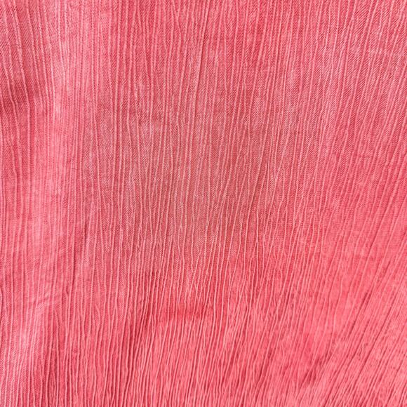 Soft Surroundings Lumi Terra Cotta Pink Long Sleeve V-neck Textured Top - Picture 9 of 11